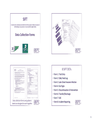 SIFT Daily Feed Log Form