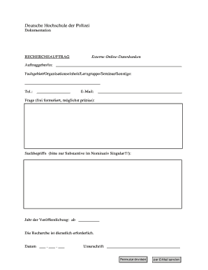 Rechercheauftrag