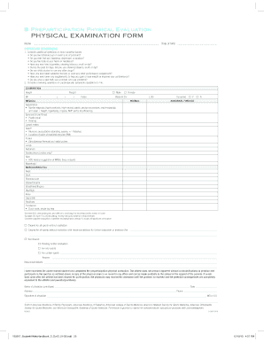 Preparticipation Physical Evaluation Form
