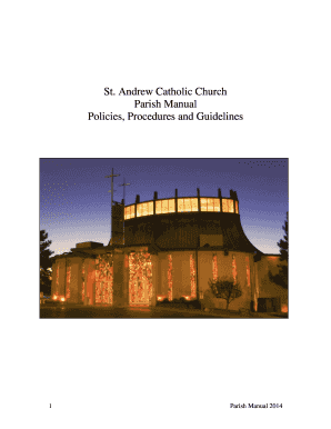 St Andrew Catholic Church Parish Manual Policies - standrewchurch