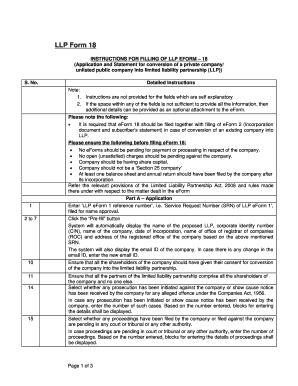 LLP Form 18