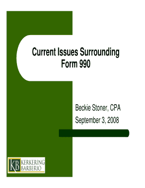 2008 Form 990 Redesign