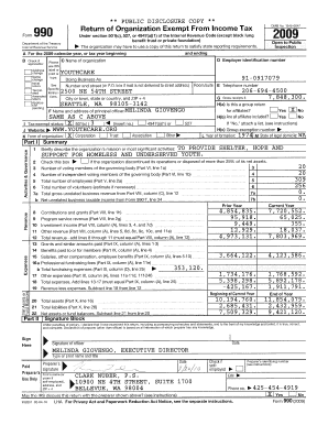 IRS Form 990 2009