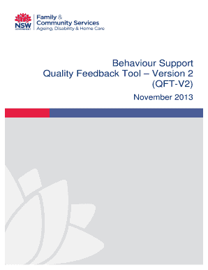 Behaviour Support Quality Feedback Tool