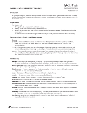 Water Energy Science Lesson
