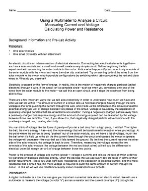 Science Lab Report Template