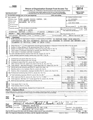 IRS Form 990 2014