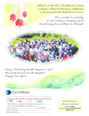 Christmas Donation Form