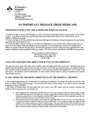 Medicare Hospital Patient Rights Notice