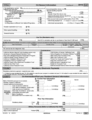 California Tax Form 540