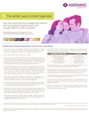 EastWest Supplementary Card Application Form