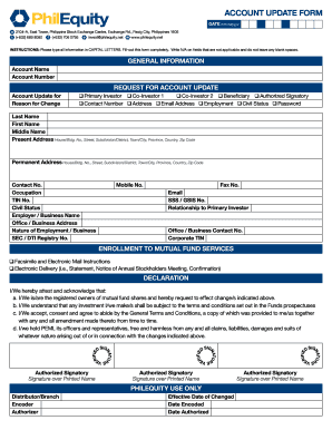 Account Update Form