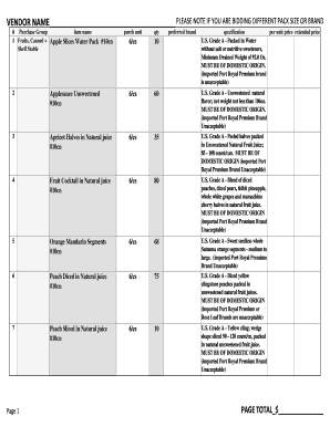 Purchase Order Template