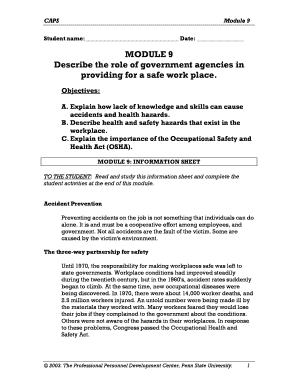 Workplace Safety and OSHA Guidelines