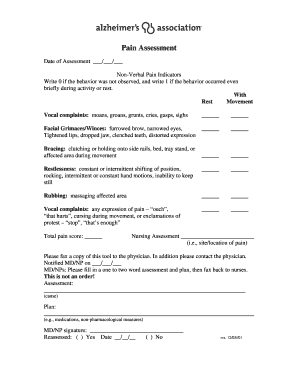 Pain Assessment Form