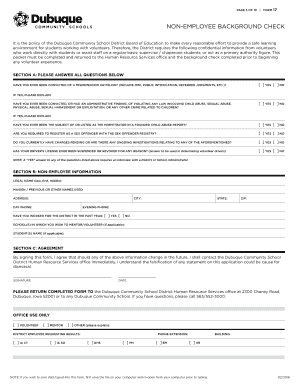 Non-Employee Background Check Packet