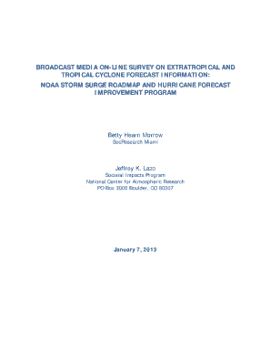 NOAA Storm Surge Roadmap - sip ucar