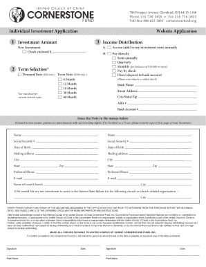 Individual Investment Application