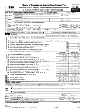 IRS Form 990 for Nonprofit Organizations
