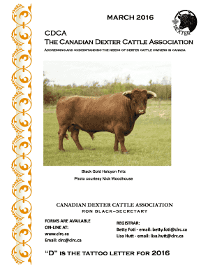 Scholarship thank you note - CDCA The Canadian Dexter Cattle Association - dextercattle