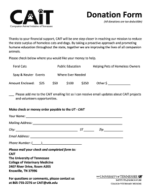 Donation Form
