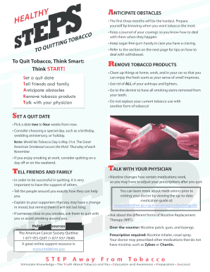 Tobacco Quit Plan