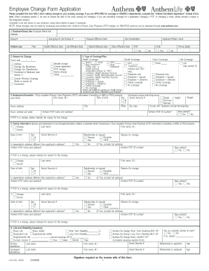 Employee Change Form Application