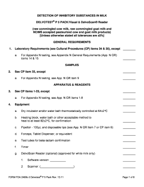 Delvotest P 5 Pack Inhibitory Substances Test