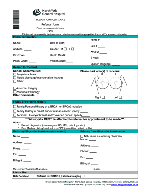 Breast Cancer Care Referral Form