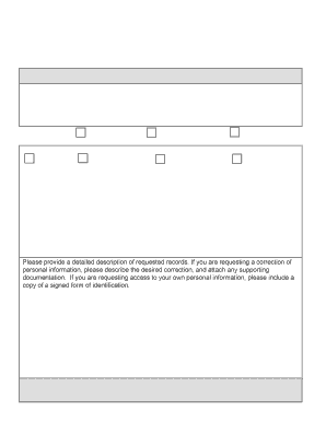Access/Correction Request Form