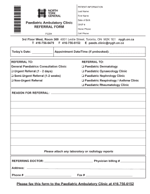 Patient Referral Form