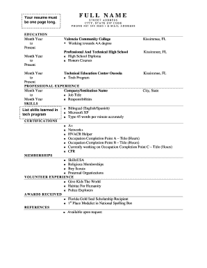 Resume Template