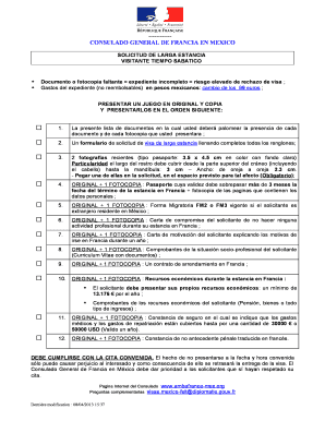 Solicitud de Larga Estancia