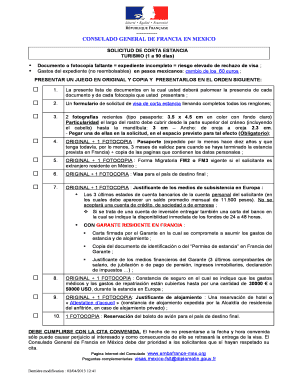 SOLICITUD DE CORTA ESTANCIA