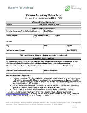 Wellness Screening Waiver Form
