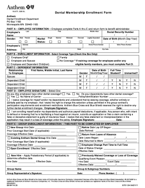 Dental Membership Enrollment Form