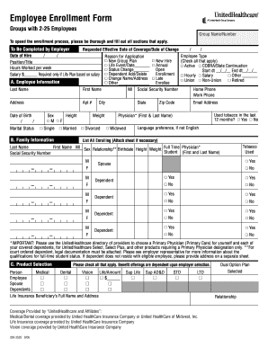 Employee Enrollment Form