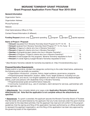 MORAINE TOWNSHIP GRANT PROGRAM - morainetownship