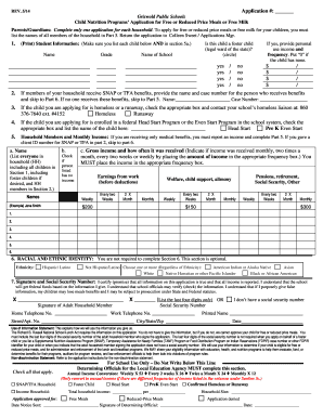 Griswold Public Schools Meal Application
