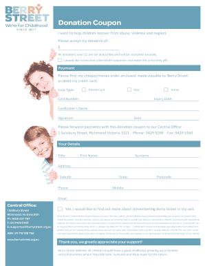 Donation Coupon