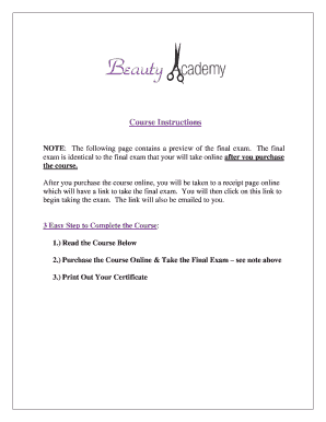 North Carolina Manicurist Final Exam