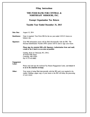 Form 990 Exempt Organization Tax Return