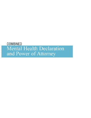 Pennsylvania Mental Health Declaration and Power of Attorney