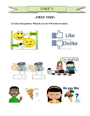 Free Time Activity Worksheet