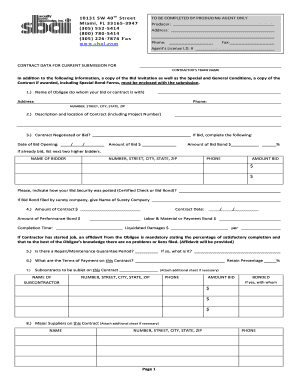 Contractor's Bond Application Form
