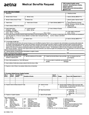 Medical Benefits Claim Form