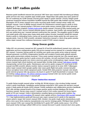 Arc 187 radios guide - 1manual hys