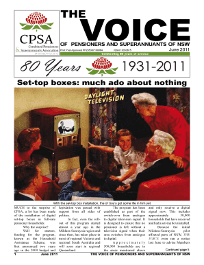 NSW Pensioners and Superannuants Membership Form
