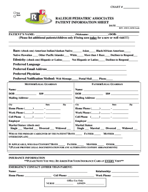Patient Information Sheet