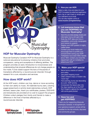 Muscular Dystrophy Canada HOP Registration Form